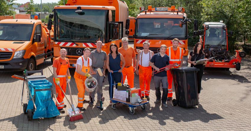 Foto vom Team der Stadtreinigung Leipzig