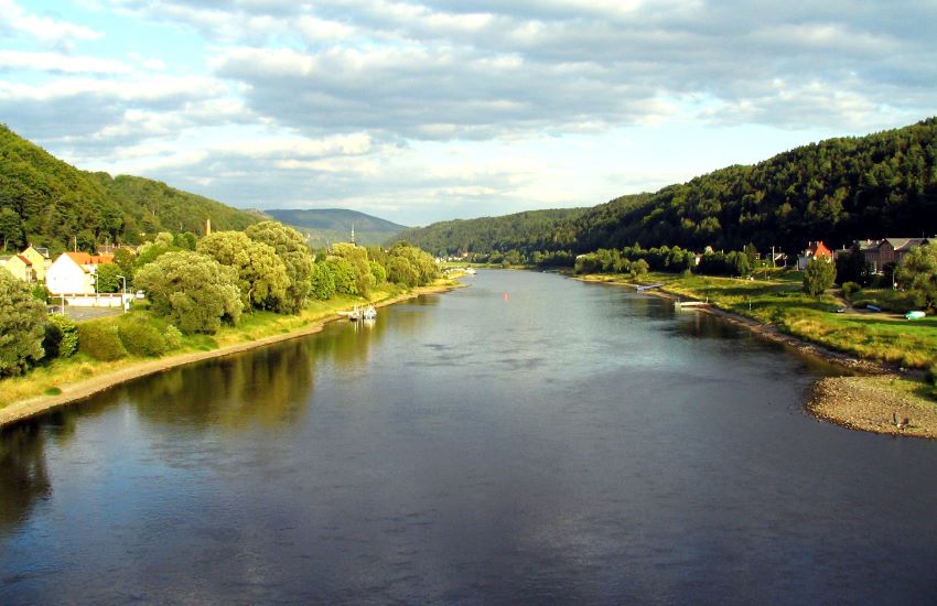 Foto von der Elbe bei Bad Schandau