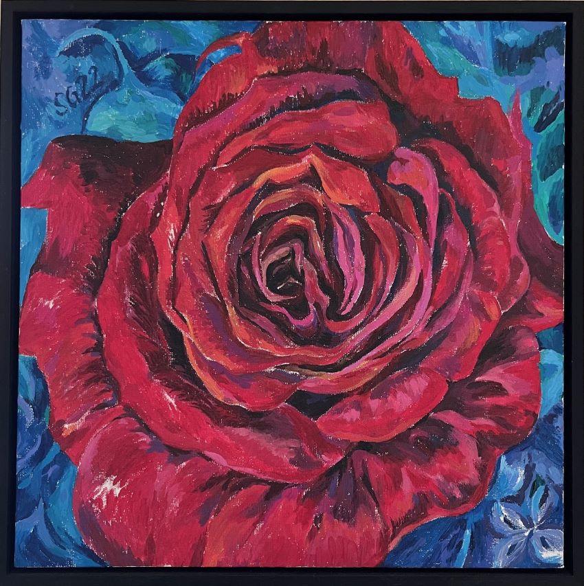 Gemälde von Sylvia Gerlach (Rose)