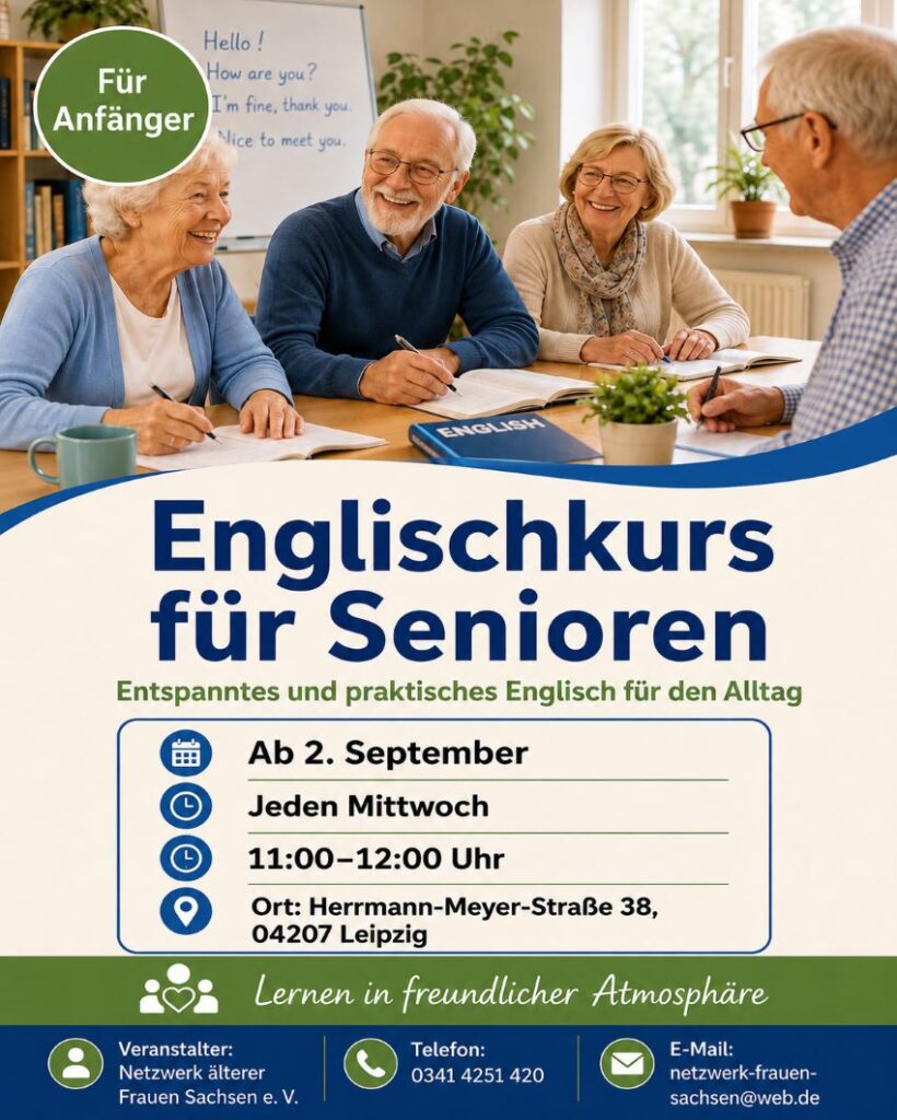 Flyer zum Englischkurs