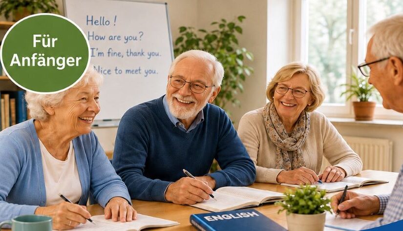 Foto von Senioren am Schreibtisch